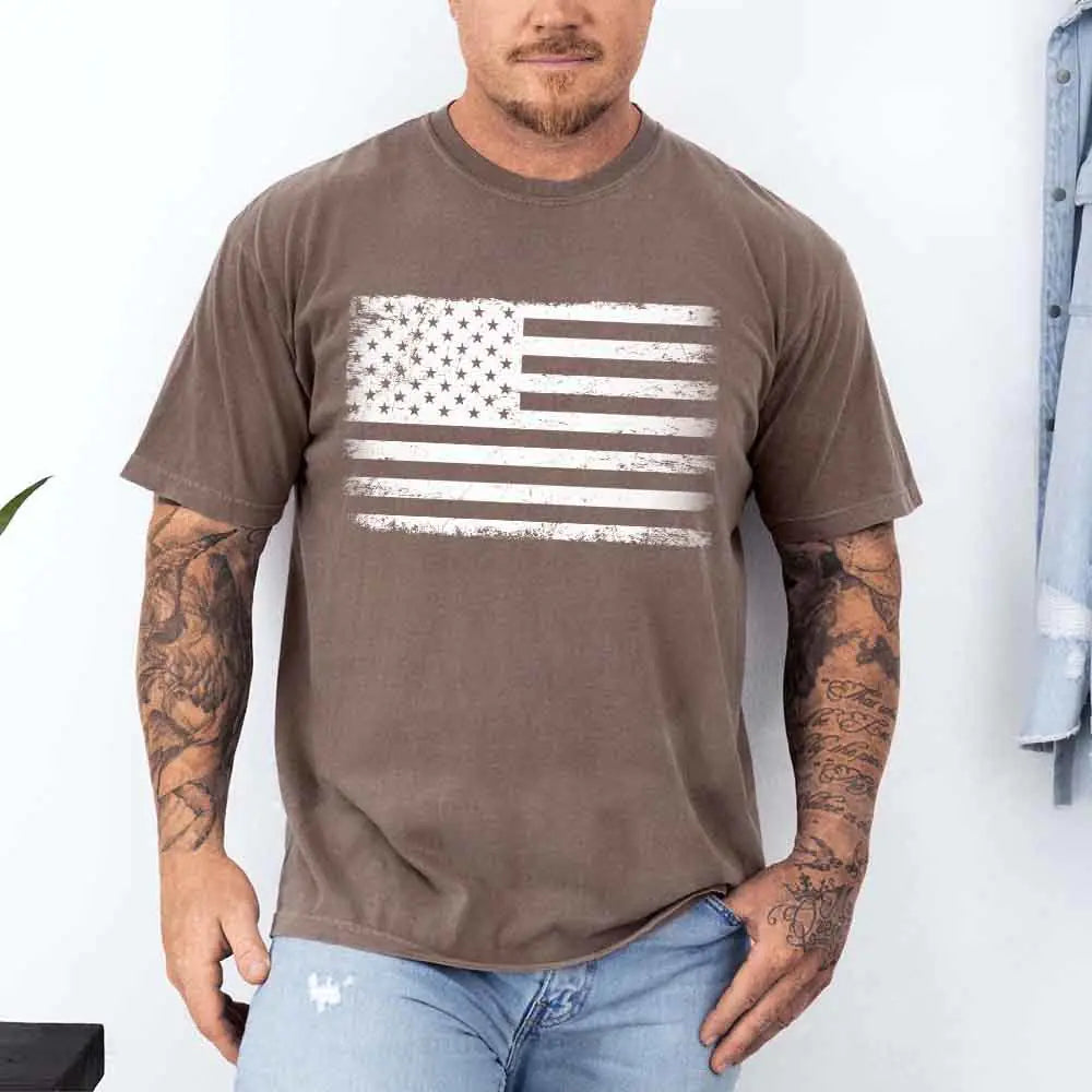 Rogue Style USA Distressed Flag Unisex T-Shirt