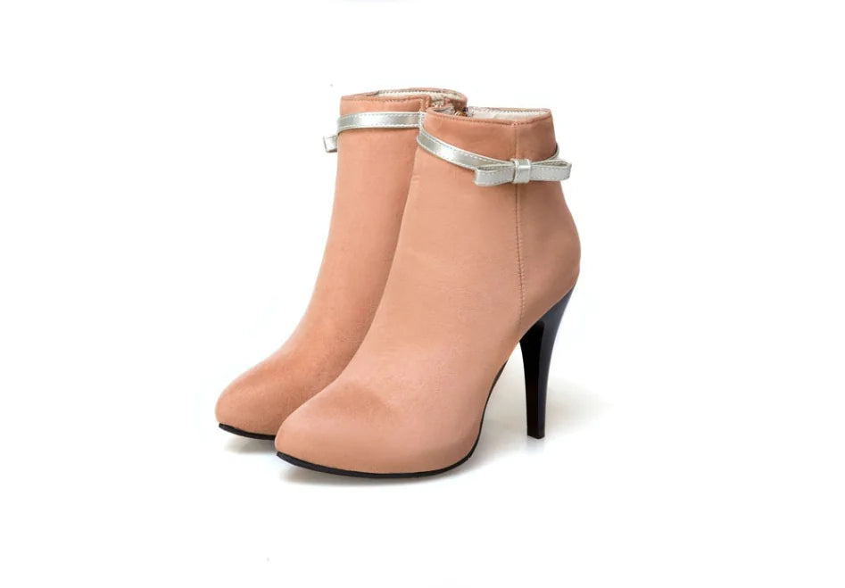 Naked Boots with Bow - Women's Martin Boots