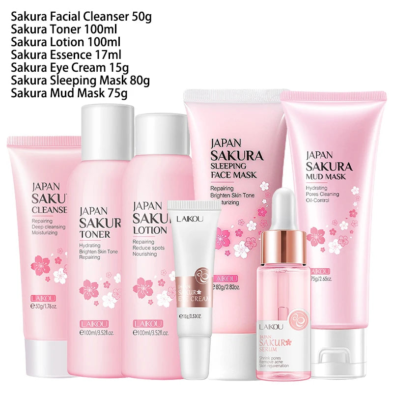 Japan Sakura Skin Care Set – Complete Facial Kit