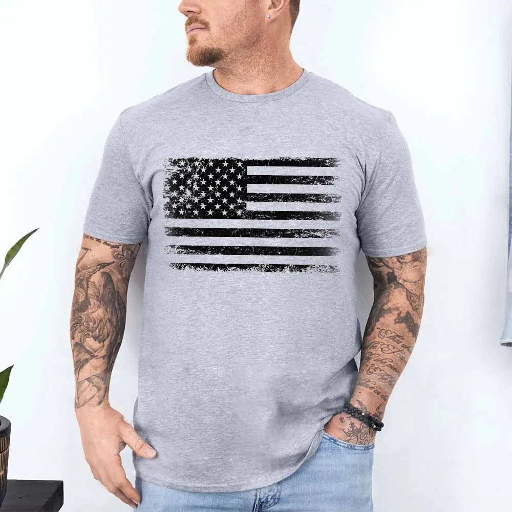 Rogue Style USA Distressed Flag Unisex T-Shirt