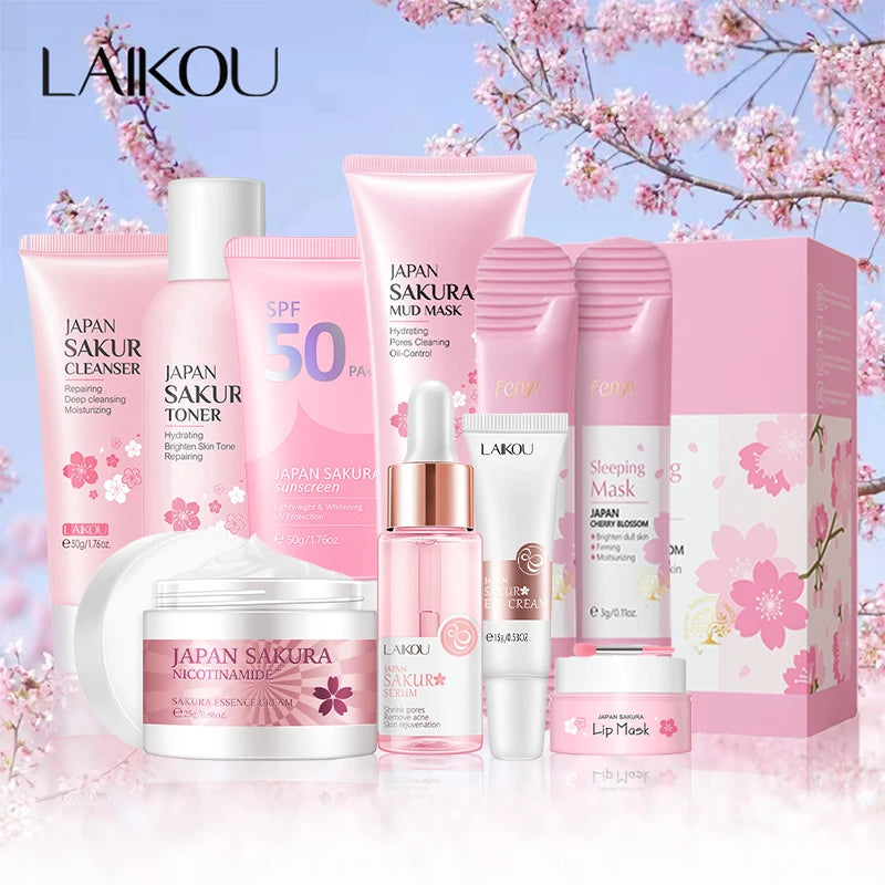 Japan Sakura Skin Care Set – Complete Facial Kit