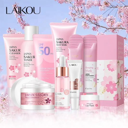 Japan Sakura Skin Care Set – Complete Facial Kit