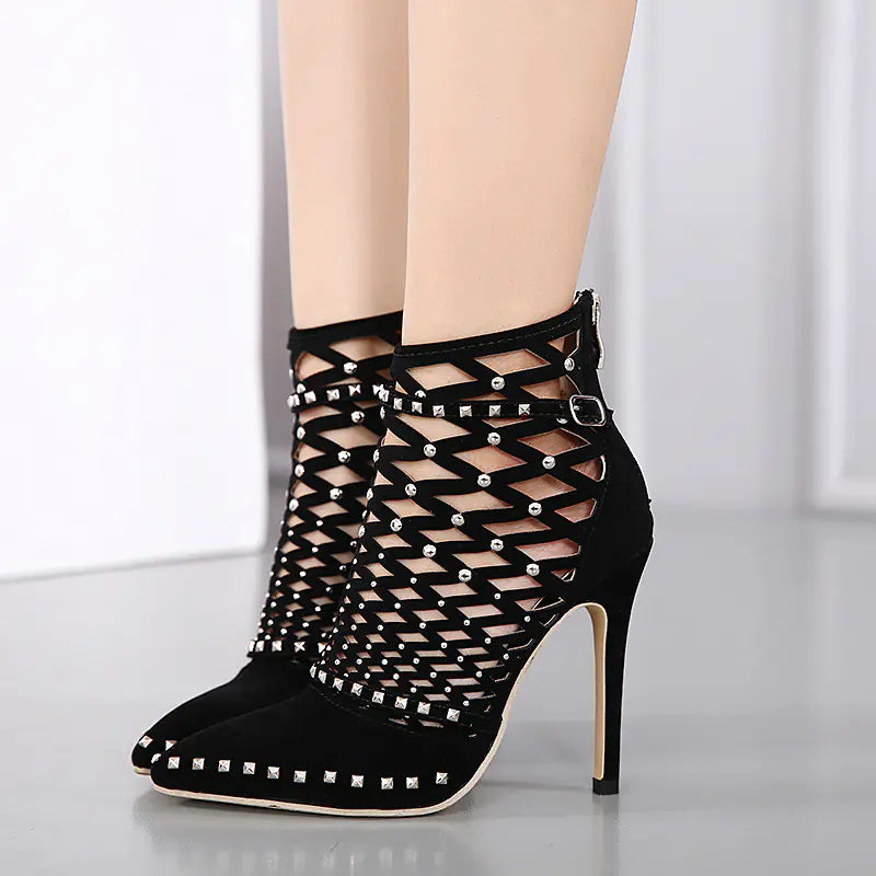 2018 Fall Women's Studded Ankle Boots & Heels