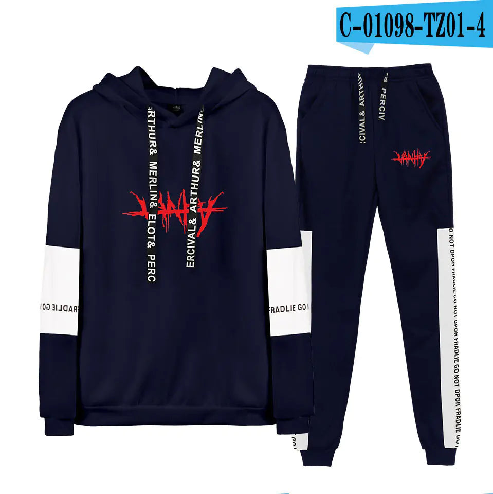 Juice WRLD Casual Couple Hoodie Set for Spring/Fall
