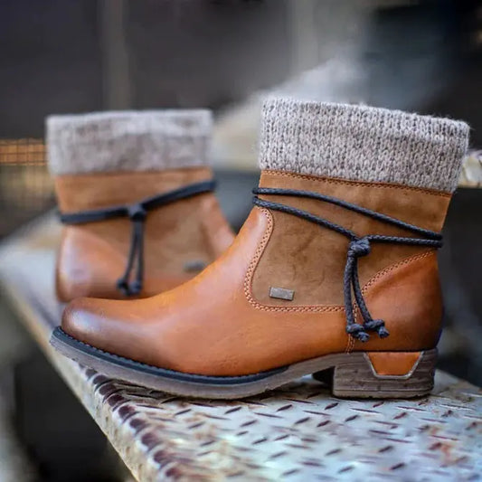 "New, Fall Low-Square Heel Boot"