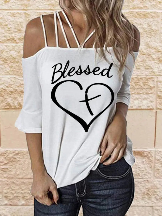Women's New Trumpet Sleeve T-Shirt for Fall