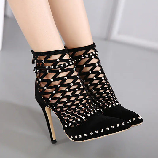 2018 Fall Women's Studded Ankle Boots & Heels