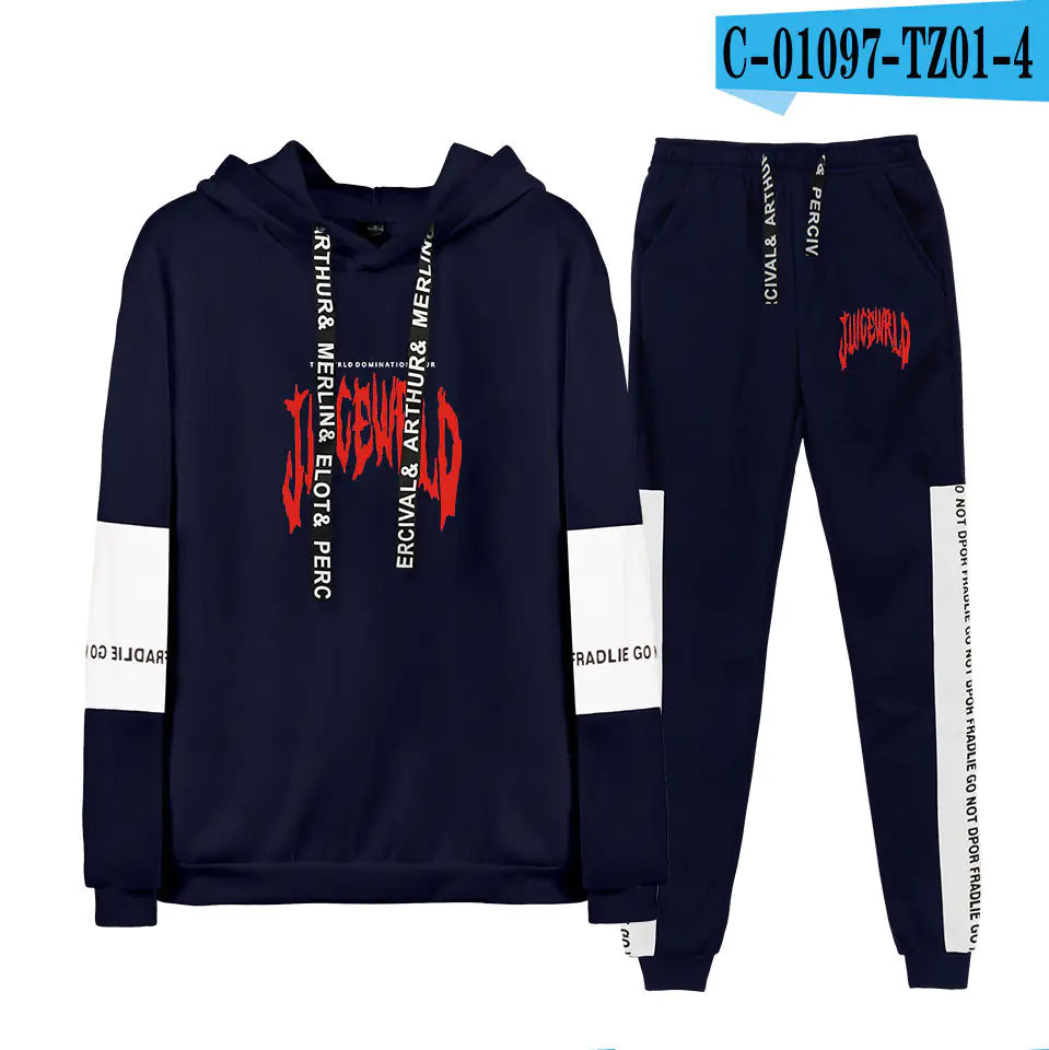 Juice WRLD Casual Couple Hoodie Set for Spring/Fall