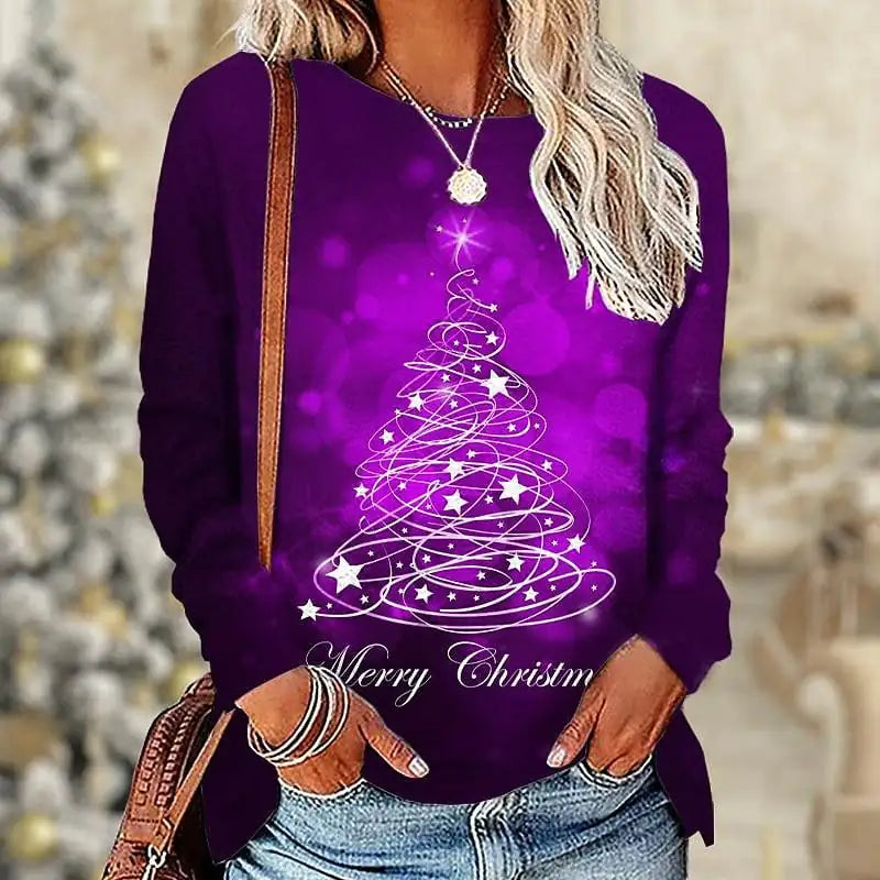 3D Printed Long Sleeve Christmas Number Shirt