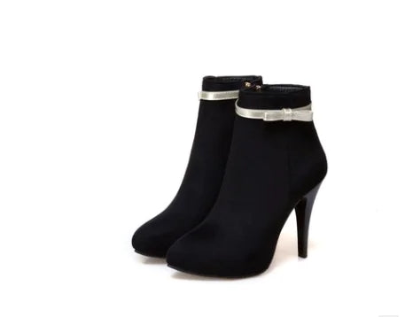 Naked Boots with Bow - Women's Martin Boots
