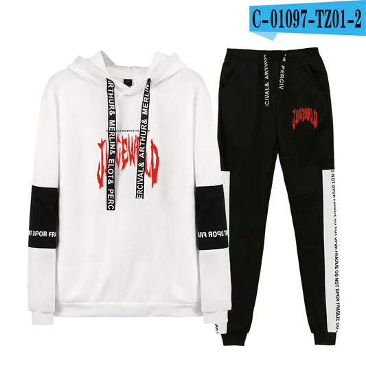 Juice WRLD Casual Couple Hoodie Set for Spring/Fall