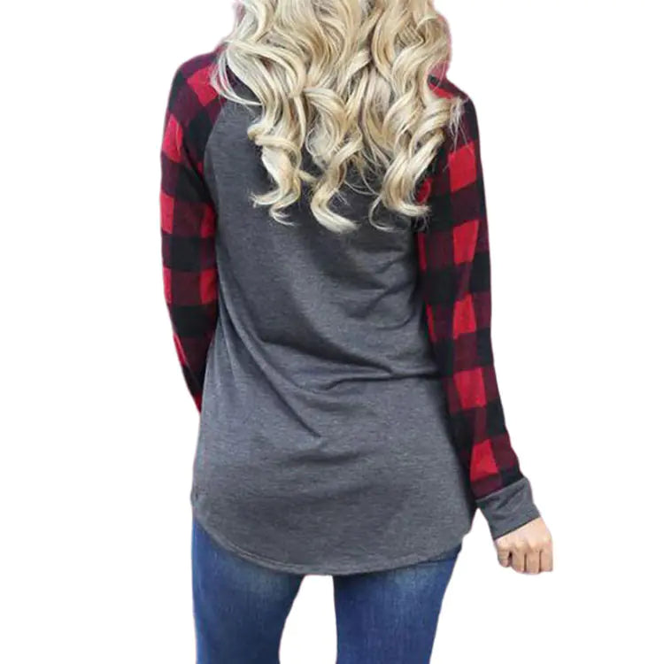 Merry Christmas Graphic Long Sleeve Women's Top