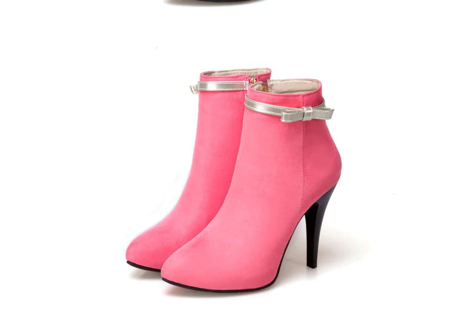 Naked Boots with Bow - Women's Martin Boots