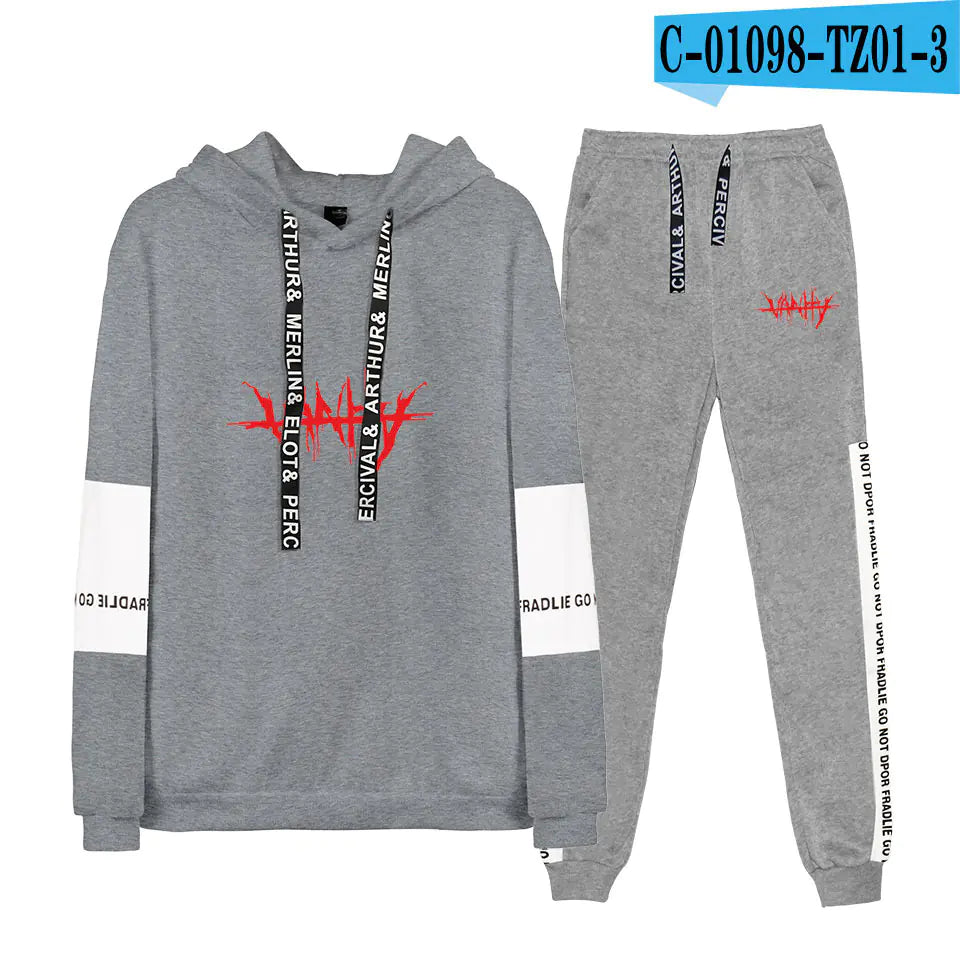 Juice WRLD Casual Couple Hoodie Set for Spring/Fall